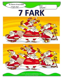 İki Resim Arasındaki Farkı Bul Etkinliği